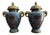 Exquisite Pair of Chinese Cloisonné Enamel Dragon General Jars With Beast Handles & Lids - 20" Tall For Sale