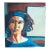 Mid-Century Modern Contemporary Abstract Impressionist Portrait Painting For Sale
