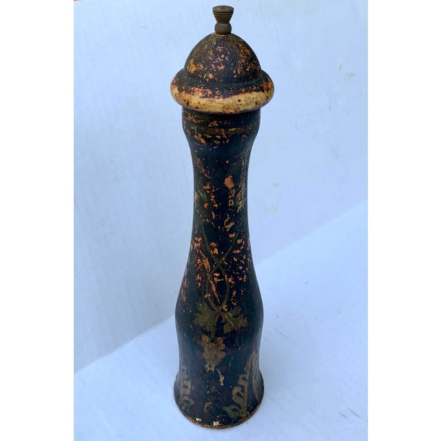 Shabby Chic Italian Pepper Mill Florentine Gilt Grinder For Sale - Image 3 of 6