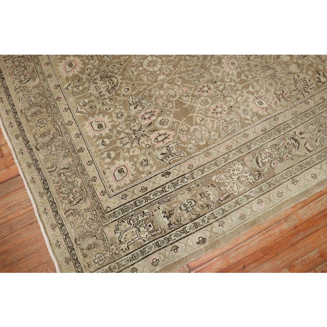 2nd quarter 20th century Persian bidjar rug in predominantly brown, accents in pink