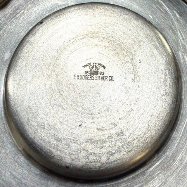 Vintage Fb Rogers Silverplate Glass Coffee Carafe Warmer Stand For Sale - Image 9 of 9