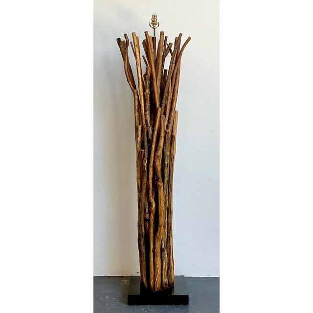Palecek Vintage Palecek Natural Branch Floor Lamp For Sale - Image 4 of 16