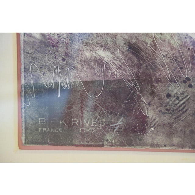 Jack Roberts “Bruxelles” 1980s Lithographic Monotype on BFK Rives Paper With Artist-Signed Appraisal For Sale In Denver - Image 6 of 9