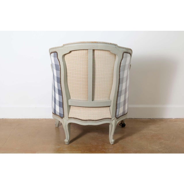 Blue 19th Century French Bergere For Sale - Image 8 of 8