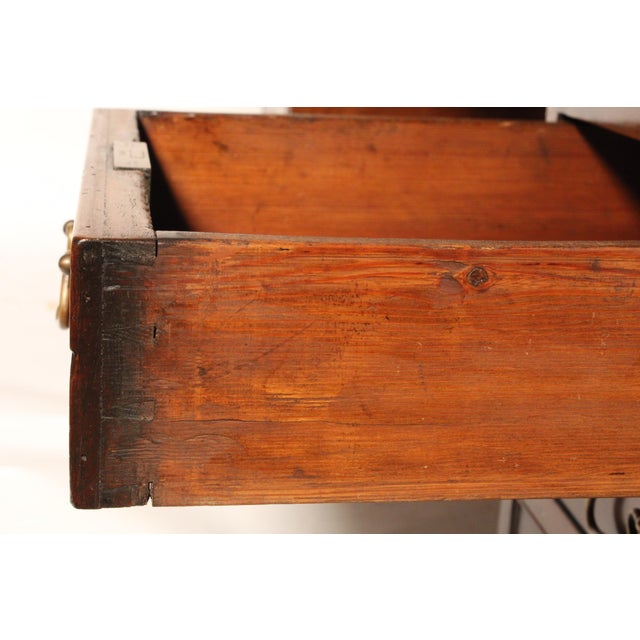 19th Century George III Style Mahogany Partners Desk WTH Leather Top For Sale - Image 13 of 13