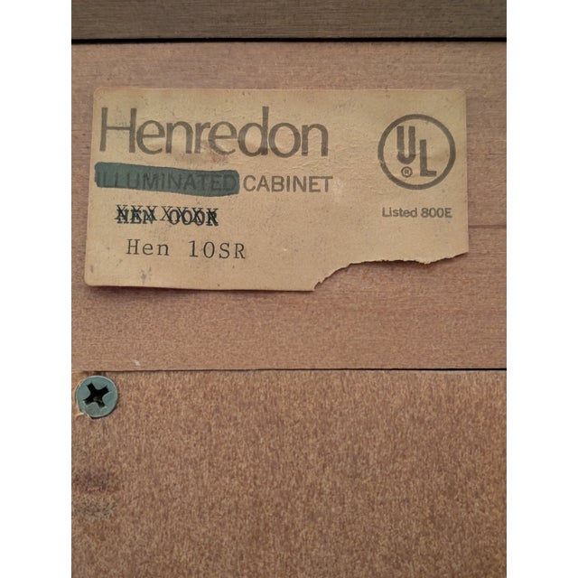 1980s Henredon French Provincial Carved Wood Illuminated Armoire Brand For Sale In New York - Image 6 of 11