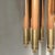 Rare and distinctive Marziale chandelier designed by Angelo Brotto and produced by Esperia in Italy during the 1970's. A...