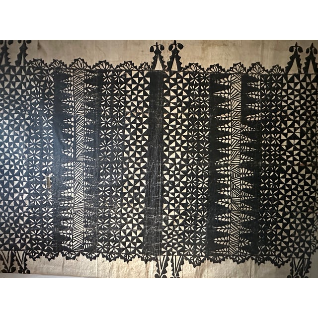 1960s Oversized Tongan Textile - 10' X 14' For Sale - Image 5 of 6