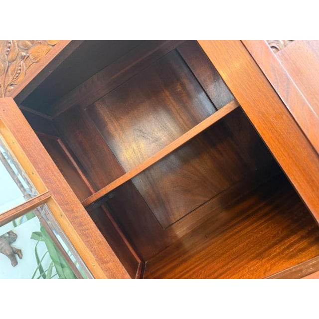 Wood Art Nouveau Buffet in Oak Veneer, 1920s For Sale - Image 7 of 13