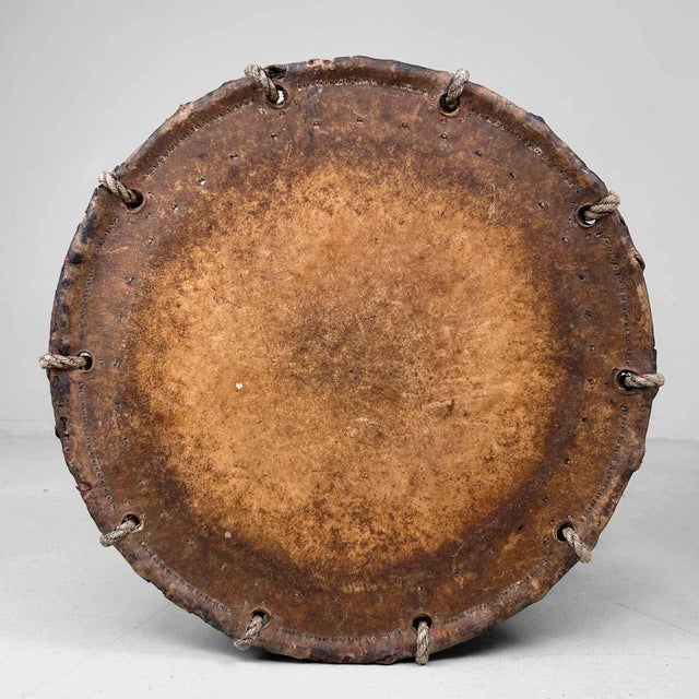 Black Late Edo Period Shimedaiko Japanese Barrel Drum For Sale - Image 8 of 14