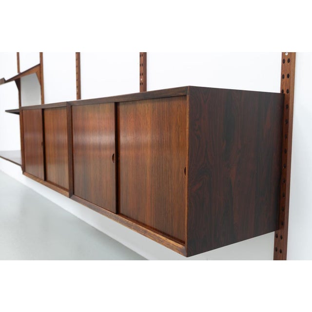 Vintage Danish Pau Ferro Modular Wall Unit by Poul Cadovius for Cado, 1960s For Sale - Image 18 of 18