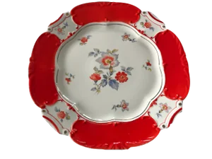Ivory Porcelain Patera R. Cambridge