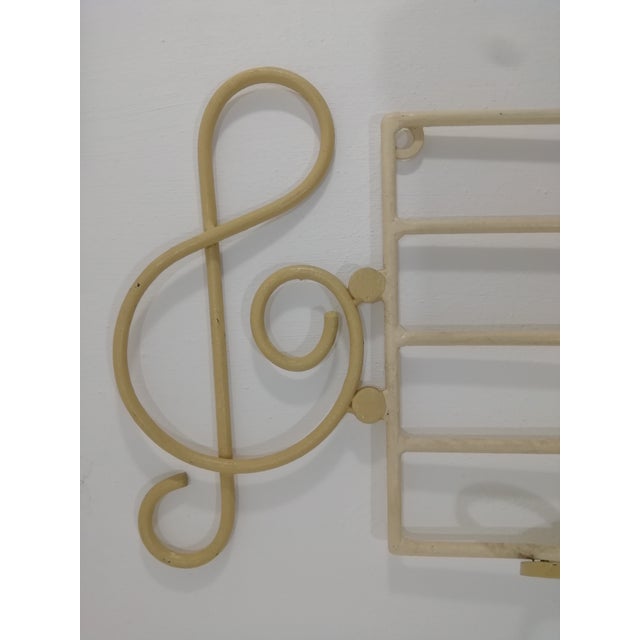 1950s Wall Coat Rack with Musical Notes and Sheet Music, Italy, 1950s For Sale - Image 5 of 11