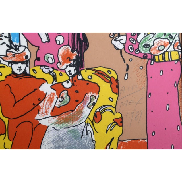 If Series: Flower Garden Peter Max German/American (1937) Date: 1981 Screenprint, signed and dedicated in pencil Edition...