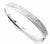 Contemporary Georg Jensen Fusion 18k White Gold Pave Diamond Bangle Bracelet Paper For Sale - Image 3 of 12