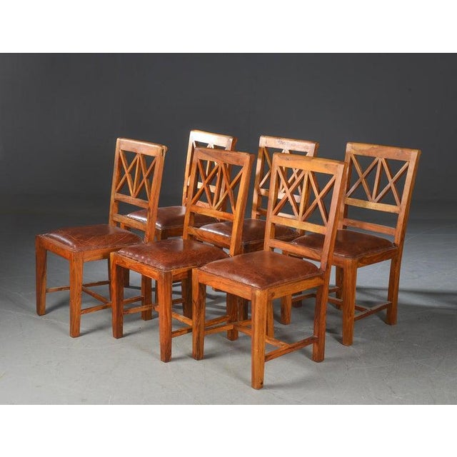 1940s Vintage Rustic Dining Chairs Set of 6 Chairish
