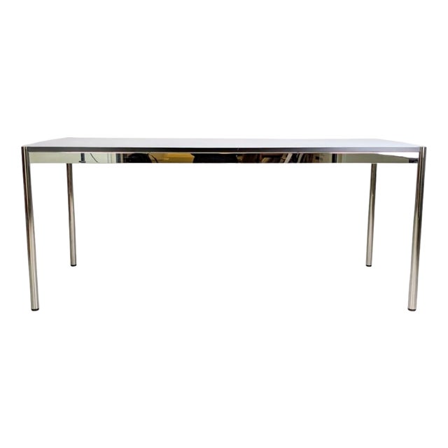 White Dining Table from USM Haller For Sale