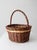 Farmhouse Vintage Wicker Gathering Basket For Sale - Image 3 of 13