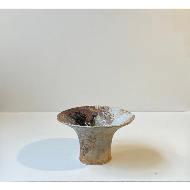 Brutalist Danish Ceramic Vase from Conny Walther, 1970s For Sale - Image 10 of 10