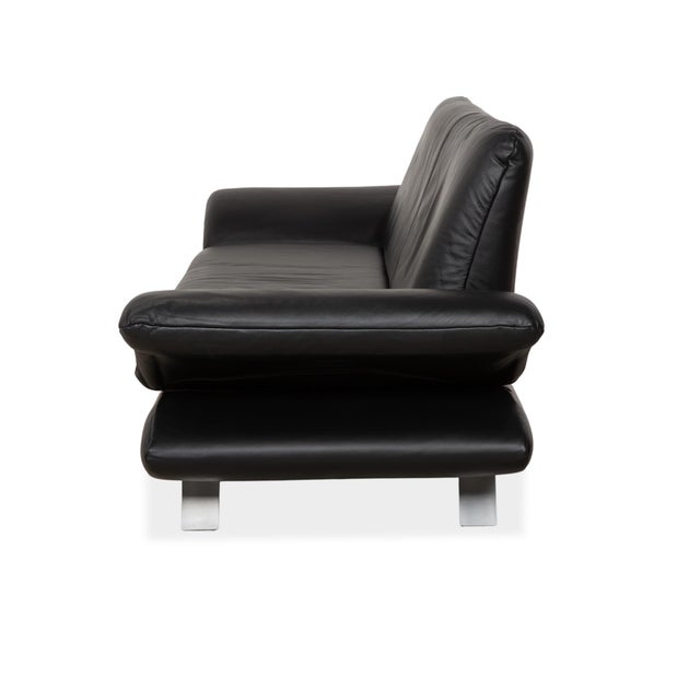 Rossini 3-Seater Sofa in Dark Blue Leather from Koinor For Sale - Image 14 of 15