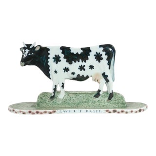 Maria Superior Porcelain Model of "Sweet Basil", a Model of a Cow For Sale