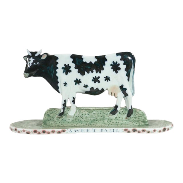 Maria Superior Porcelain Model of "Sweet Basil", a Model of a Cow For Sale