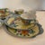 Art Deco Early 20th Century Japanese Handpainted Lusterware Tea Cups & Snack Plates Set- Serves 6 For Sale - Image 3 of 10