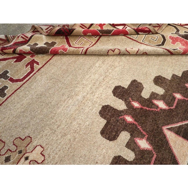 Galerie Shabab Collection Mid-20th Century Turkish Anatolian Square Carpet For Sale - Image 10 of 10