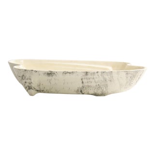 Vintage 1958 Sunkist Van Nuys California Mid Century Modern Marbled Amoeba Planter For Sale