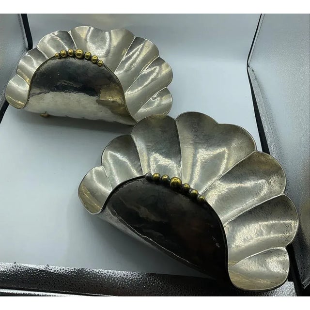 Large Art Deco Shell-Shaped Centerpieces, Set of 2 For Sale - Image 11 of 13