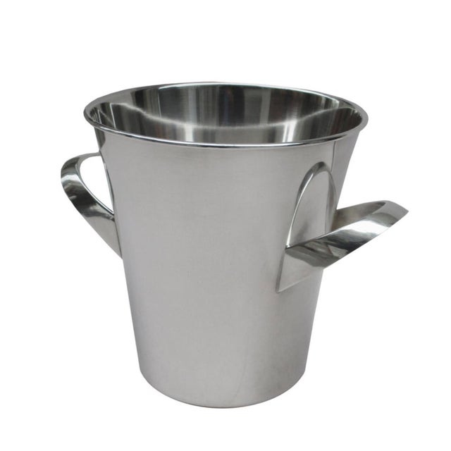 WMF Silver Plate Modern Champagne Bucket Cooler Germany circa 1950 For Sale In New York - Image 6 of 7