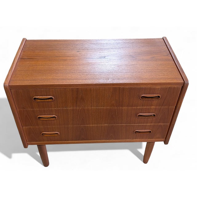 Mid-Century Modern 1950s Teak Nightstand For Sale - Image 3 of 5