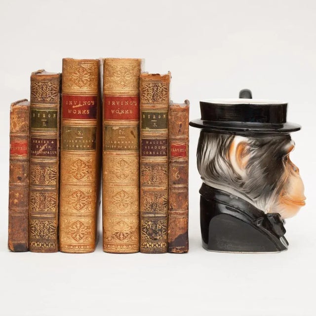 Mid Century Vintage English Decorative Chimpanzee Toby Style Mug For Sale - Image 10 of 12