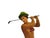Lady Golfer Statue Large Female Sculpture Vintage Country Club Decor For Sale - Image 4 of 10