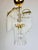 Glass 1980s Vintage Glass Rod Chandelier With Brass Frame For Sale - Image 7 of 16