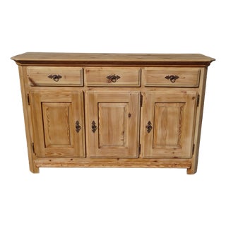 Natural Pine Sideboard, 1980s For Sale