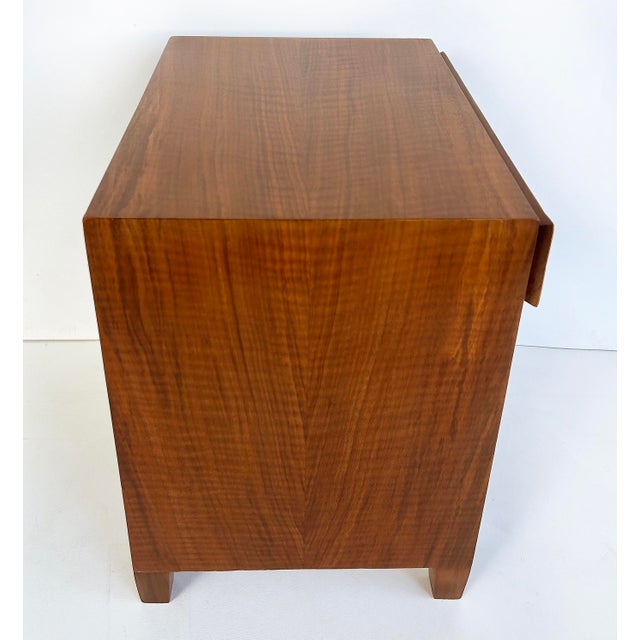 Wood 1950s Gio Ponti Singer & Sons Nightstands, Walnut, Rosewood Restored, Pair For Sale - Image 7 of 16