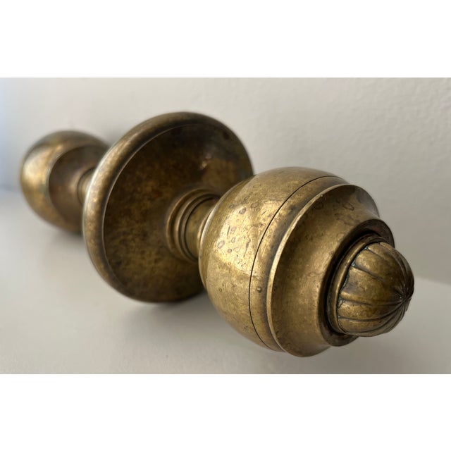 Beaux-Arts Antique 19th Century Brass Door Knob For Sale - Image 3 of 18