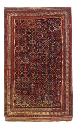 Navy Blue Persian Antique Qashgaei 5'1'' X 8'6''
