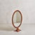 Mid-Century Modern Large Round Italian Rosewood Freestanding Mirror, 1970s For Sale - Image 3 of 9