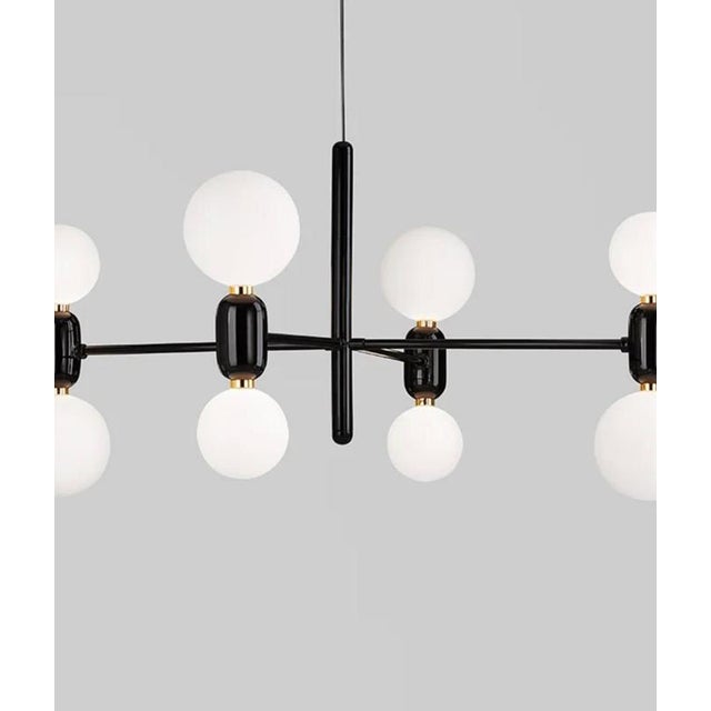 Contemporary Black Suspension Lamp by Jaime Hayon for Parachilna For Sale - Image 3 of 12