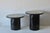 Memphis Group 1980s Milano Memphis Style Circular Black Lacquered Painted Mushroom Nesting Side Tables - A Pair For Sale - Image 4 of 17