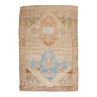 Vintage Zabihi Collection Geometric Turkish Room Size Rug - 7' x 9'7" For Sale