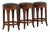 Set of 3 Stickley Mission Oak Counter Bar Stools For Sale
