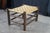Early 20th Century Antique Rustic Adirondack Old Hickory Style Rattan Log Stool Bench Ottoman 22" For Sale - Image 5 of 10