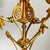 Pair of large antique 3-arm gilt bronze candelabra with black marble // Empire candle holders // black and gold // Napoleon III style For Sale - Image 9 of 15