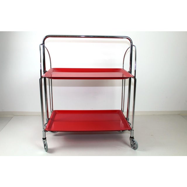 Mid-Century Serving Trolley from Bremshey Solingen For Sale - Image 14 of 14