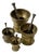 Gothic Bronze Mortars and Pestles, 1900s, Set of 8 For Sale