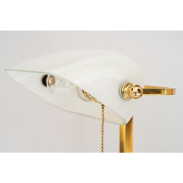 Art Deco Banker Lamp with Glass Shade, 1920s For Sale - Image 6 of 18