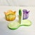 Just in time for spring entertaining. This is a pretty two-cup condiment serving dish. Perfect for jams, mayo, mustards...